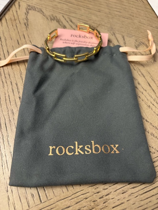 Rocksbox Jewelry - Rocksbox Huxley Cuff Bracelet Adjustable High Polish Plated-New